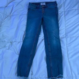 Abercrombie kids blue high rise jeans